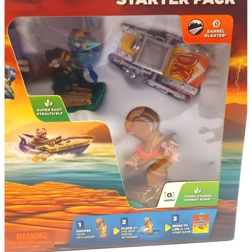 Skylanders SuperChargers Starter Pack Wii U New Sealed Donkey Kong Amiibo 2015